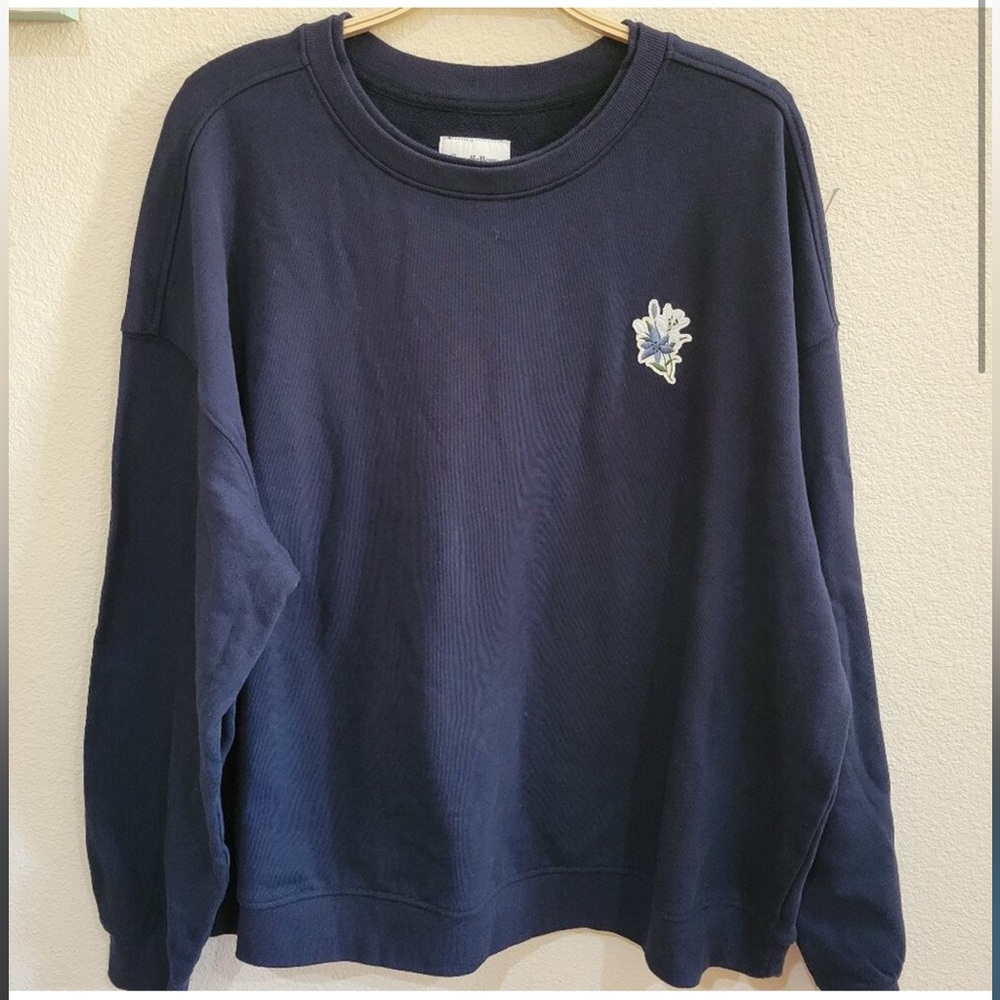 Multi Gender Navy Blue Sweater